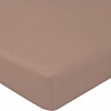 Постельное белье Luxsonia Поплин на резинке 160x200 Мр0040-18 (мокко)
