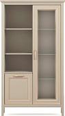 Шкаф-витрина BRW Classic REG1W1D (глиняный серый)