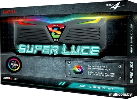 Оперативная память GeIL Super Luce RGB SYNC 2x8GB DDR4 PC4-25600 GLS416GB3200C16ADC