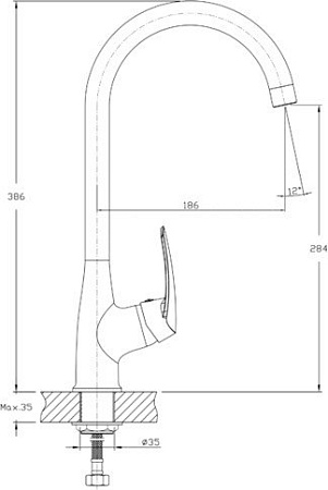 Смеситель GranFest Quarz GF-Z3424 (белый)