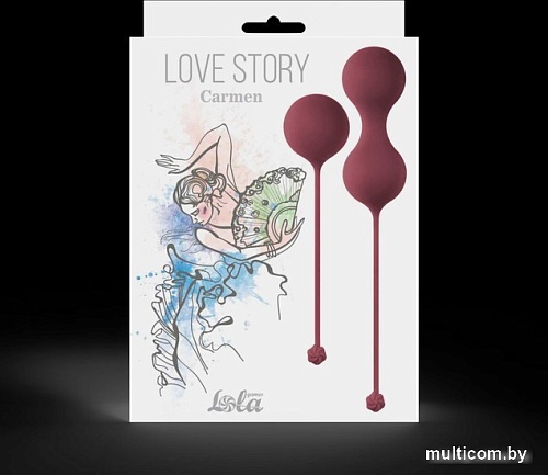 Вагинальные шарики Lola Games Love Story Carmen 158776 (бордовый)