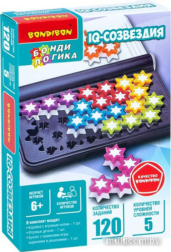 Настольная игра Bondibon БондиЛогика IQ-Созвездия ВВ5958