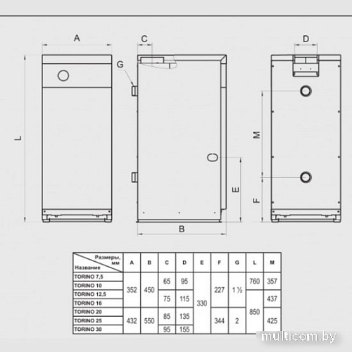 Отопительный котел Ferroli Torino Classic 25 0QN105YA