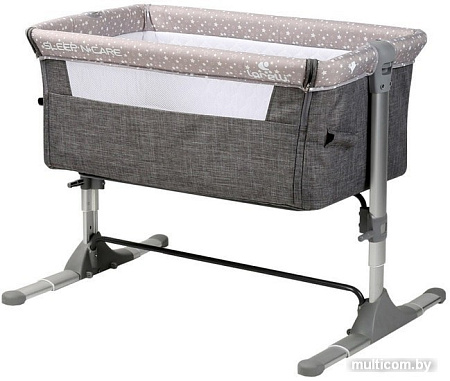 Приставная детская кроватка Lorelli Sleep'n'Care (grey elephant)