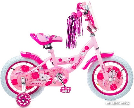 Детский велосипед Favorit Kitty 14 KIT-14PN (розовый)