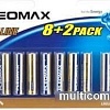 Батарейка Pleomax LR03 BL-8+2 10 шт