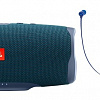 Беспроводная колонка JBL Charge 4 (синий) + T110BT (синий)