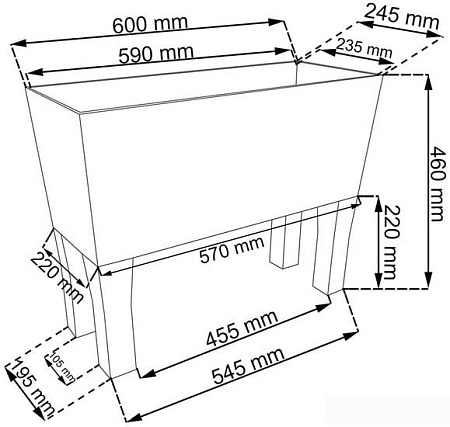 Prosperplast Rato Case High DRTC600H-7529U (мокка)
