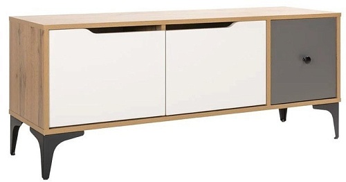 Тумба Mobi Вайс ТВ 13.270.01 (дуб зол. Craft-милк софт ПВХ-т.серый U2601)