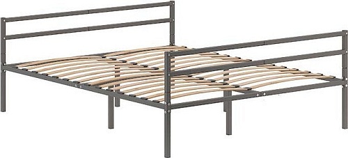 Кровать Домаклево Металика Г2+Г2 120x200 (серый)