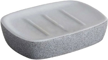 Мыльница Bisk Stone 06312 (серый)