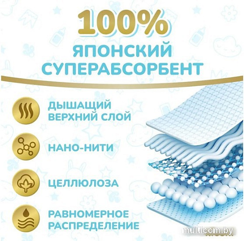 Подгузники Kioshi Premium NB до 5кг KS120 (24 шт)