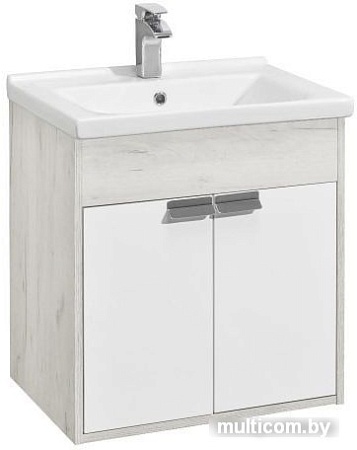 Акватон Тумба под умывальник Флай 60 1A237301FAX10 (дуб белый/дуб крафт)