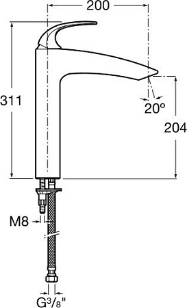 Смеситель Roca M2-N 5A8668C00