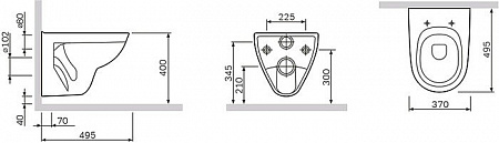 Унитаз AM.PM Sense L [C741738SC]