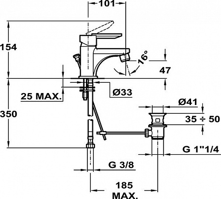 Смеситель TEKA MF-2 Forum (81.3416.12)