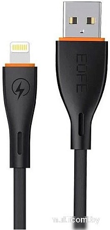 Кабель EOFE AL21 USB Type-A - Lightning (1 м, черный)