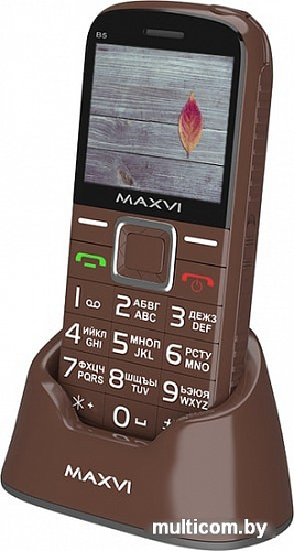 Мобильный телефон Maxvi B5 (коричневый)