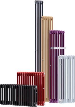 Стальной трубчатый радиатор Rifar TUB 2180-12-D1-AN (антрацит, нижнее односторонее подключение)