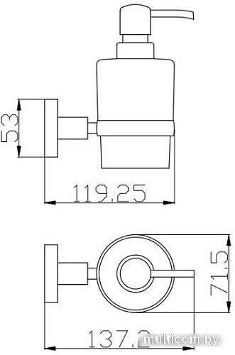 Дозатор для жидкого мыла Slezak RAV Colorado COA0303Z