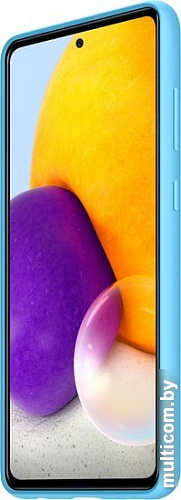 Чехол Samsung Silicone Cover для Samsung Galaxy A72 (синий)