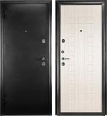 Металлическая дверь Guard MG60 МДФ 87х205 левая (черное серебро/белый ясень)