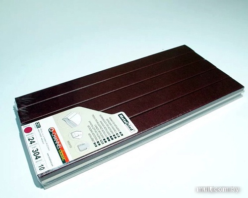 Металлический канал для переплета OPUS Classic 304x24 мм OCH2430410BOR (10 шт, бордовый)