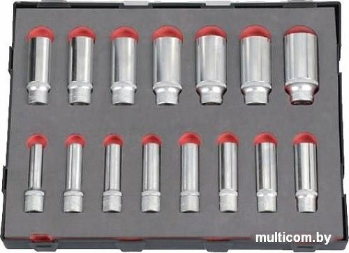 Набор торцевых головок Force K41513 (15 предметов)