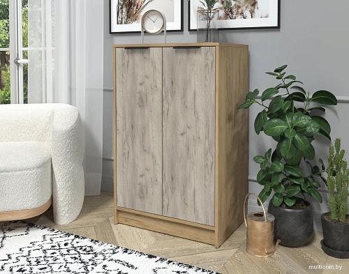 Тумба Интерлиния Концепт КТ-Т64 (дуб серый/дуб золотой)