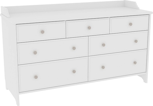 Комод ММЦ Вествик 7 (белый лак)