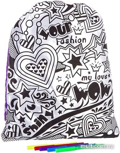 Набор для рисования Bondibon Сумка для раскрашивания для девочек ВВ2298