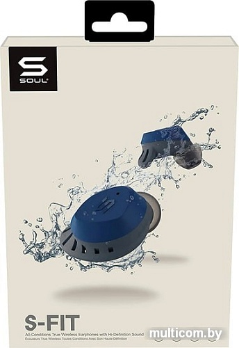 Наушники Soul S-FIT (синий)