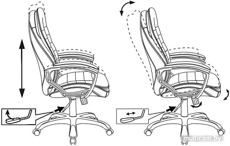 Кресло Бюрократ T-9950LT (черный)