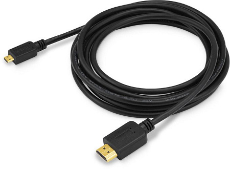 Кабель Buro MICROHDMI-3M (3 м, черный)