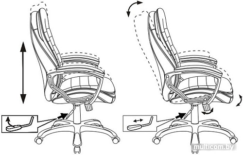 Кресло Бюрократ T-9950LT (черный)