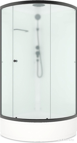 Душевая кабина Domani-Spa Simple 99 Mid 90x90 DS01Sm99MWM00.Gt-V1.2-Black