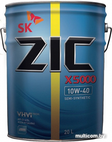 Моторное масло ZIC X5000 10W-40 20л