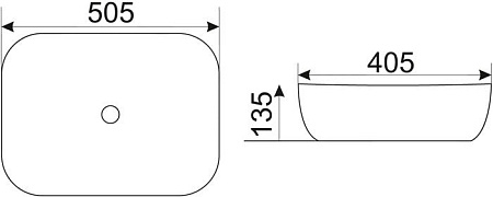 Умывальник CeramaLux D1302H020