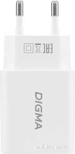 Сетевое зарядное Digma DGW2D (белый)