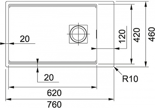 Кухонная мойка Franke Kubus 2 KNG 110-62 125.0512.512 (графит)