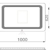 Sanwerk Зеркало Lava 100x65 ZL0000186