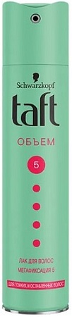 Taft Лак для волос Объем для тонких и ослабленных мегафиксация 250 мл