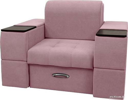 Сириус Лидер-13 ППУ 135x110 (Eva 14 велюр темно-розовый)