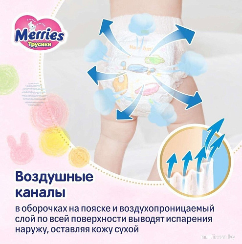 Трусики-подгузники Merries M (148 шт)