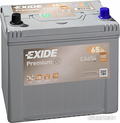Автомобильный аккумулятор Exide Premium EA654 (65 А/ч)