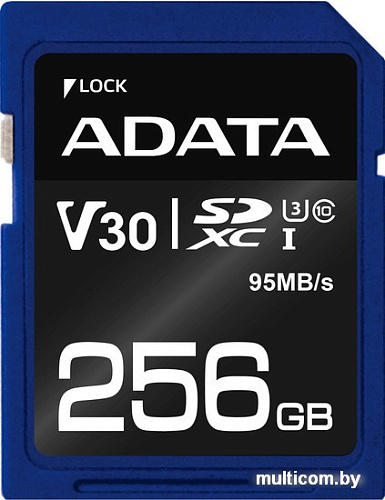 Карта памяти A-Data Premier Pro ASDX256GUI3V30S-R SDXC 256GB