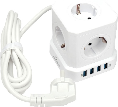 Сетевой фильтр Cablexpert TWR-5-U4-W-2