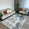 Ковер для жилой комнаты Radjab Carpet Бьянка прямоугольник D009A 7579RK-b 1.6x2.3 (cream shirink/blue fdy)