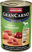Корм для собак Animonda GranCarno Original Adult beef + duck hearts 0.8 кг