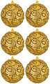 Елочная игрушка Elan Gallery Вензеля 970115 (золото)
